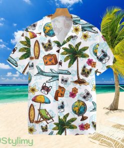 French Bulldog Sunglasses Aloha Tropical Hawaiian Shirt Product Photo 1