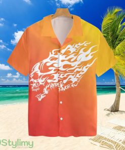 Furious Skull With Sunset Background Tropical Hawaiian Shirt Product Photo 1
