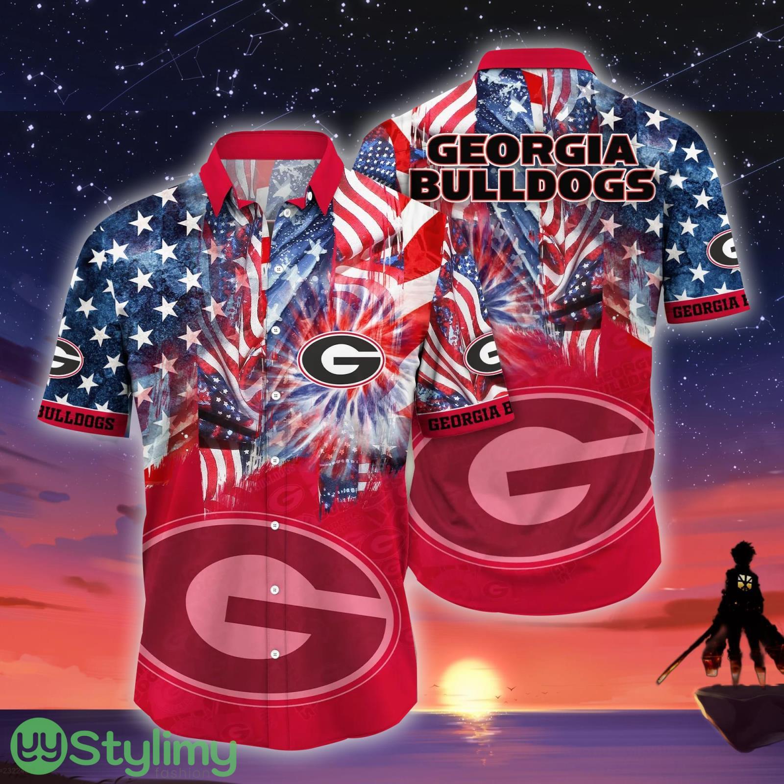 Georgia Bulldogs NCAA1 US Flag Independence Day Hawaiian Shirt For Men And Women 4 Georgia Bulldogs NCAA1 US Flag Independence Day Hawaiian Shirt For Men And Women Product Photo 1