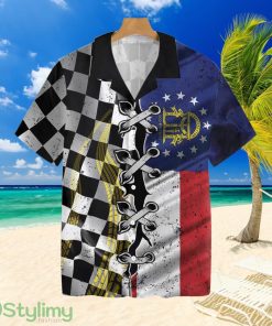Georgia Racing FlagTropical Hawaiian Shirt Product Photo 1
