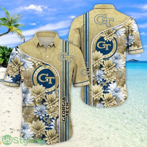 Georgia Tech Yellow Jackets Hawaiian Shirt Trending Summer. Gift For Fan H51333 Product Photo 1