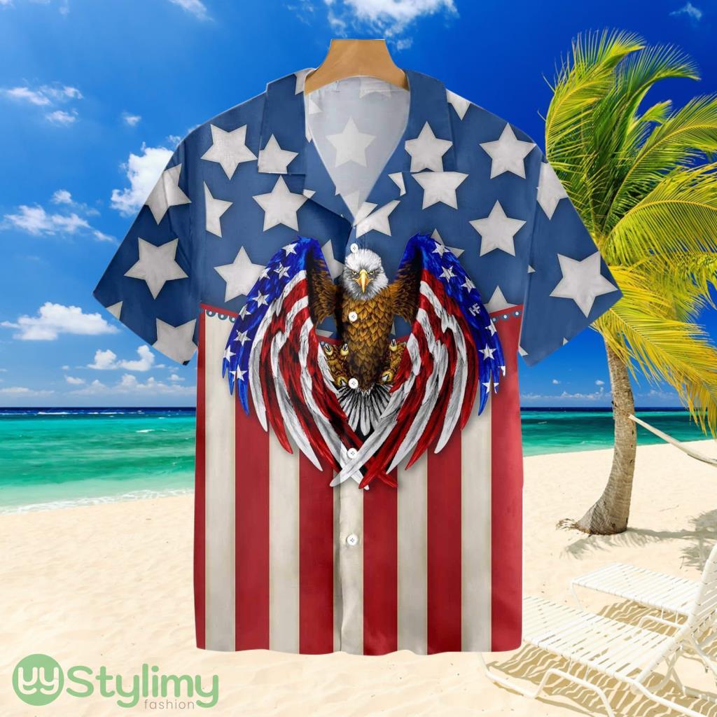 God Bless America 4th Of JulyTropical Hawaiian Shirt 2 God Bless America 4th Of JulyTropical Hawaiian Shirt Product Photo 1