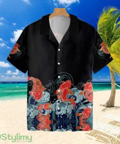 Golden Koi FishTropical Hawaiian Shirt Product Photo 1