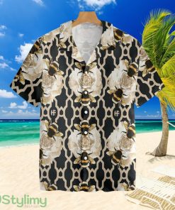 Golden Roses BeesTropical Hawaiian Shirt Product Photo 1