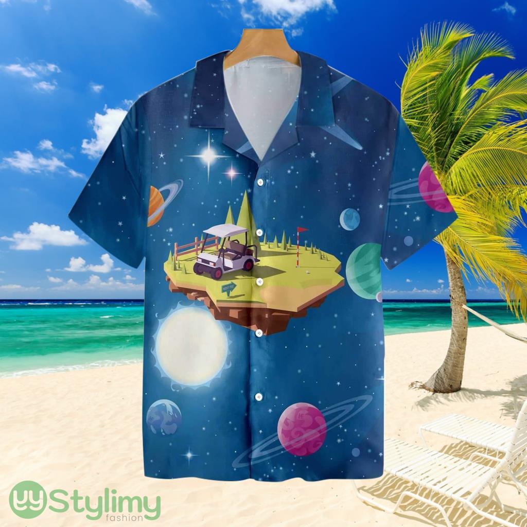 Golf Course Among The Galaxy Tropical Hawaiian Shirt 2 Golf Course Among The Galaxy Tropical Hawaiian Shirt Product Photo 1