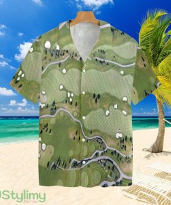 Golf Course Map Tropical Hawaiian Shirt Product Photo 1