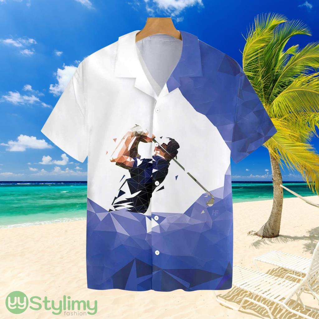 Golf Low Poly Tropical Hawaiian Shirt 2 Golf Low Poly Tropical Hawaiian Shirt Product Photo 1
