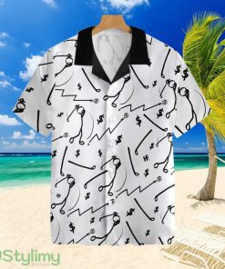 Golf Market Icons Tropical Hawaiian Shirt Product Photo 1