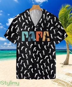 Golf Retro Golfing Papa Tropical Hawaiian Shirt Product Photo 1