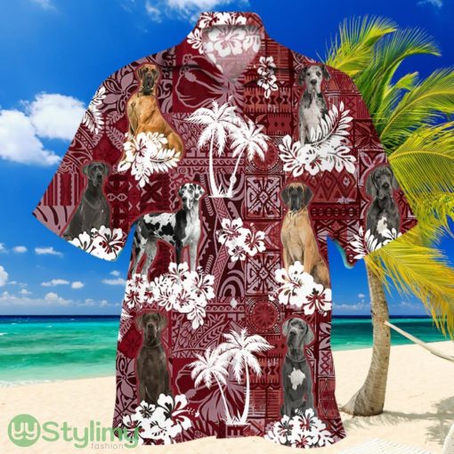 Great Dane Hawaiian Shirt, Gift For Dog Lover Shirts, Men's Hawaiian Shirt Product Photo 1