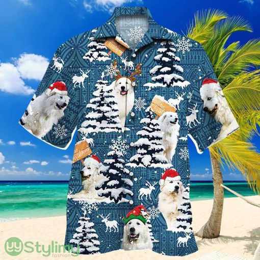 Great Pyrenees Dog Lovers Blue Tribal, Xmas Hawaiian Shirt - Perfect Gifts For Your Loved Ones Product Photo 1