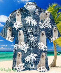 Great Pyrenees Hawaiian Shirt, Flower Dog Short Sleeve Hawaiian Aloha Shirt For Men, Women Product Photo 1