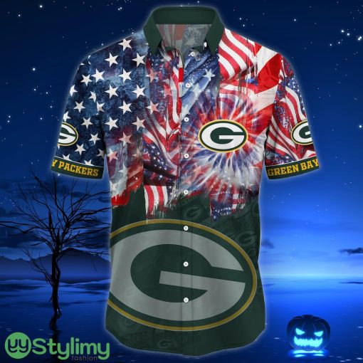Green Bay Packers NFL US Flag Independence Day Hawaiian Shirt For Men And Women Product Photo 2