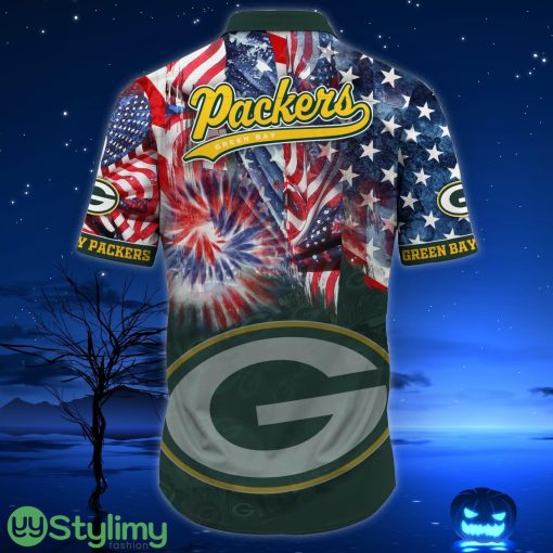 Green Bay Packers NFL US Flag Independence Day Hawaiian Shirt For Men And Women Product Photo 3