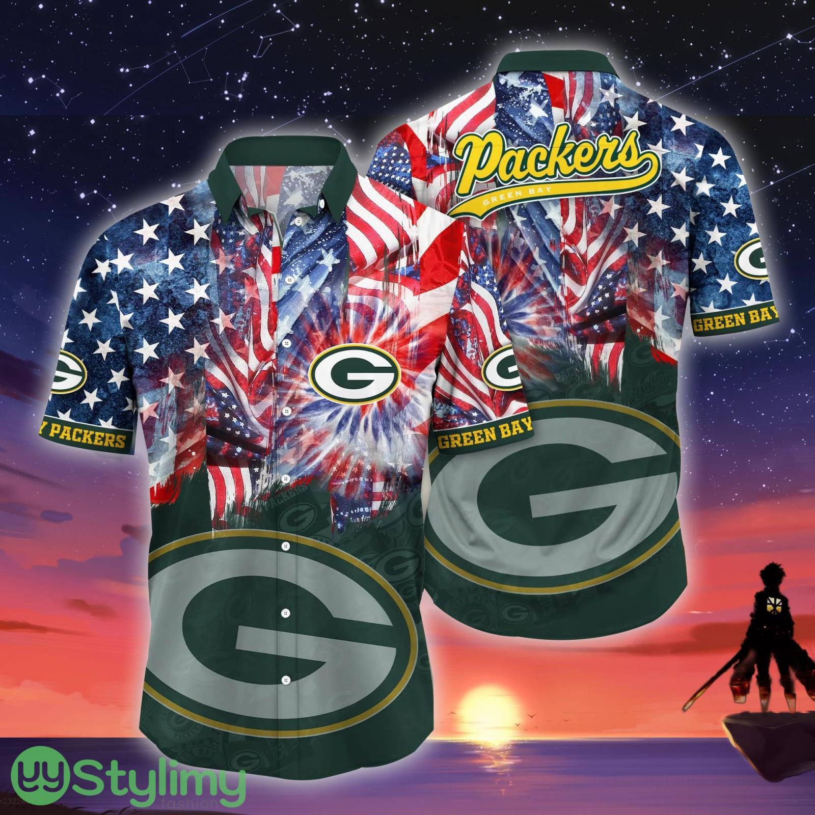 Green Bay Packers NFL US Flag Independence Day Hawaiian Shirt For Men And Women 4 Green Bay Packers NFL US Flag Independence Day Hawaiian Shirt For Men And Women Product Photo 1
