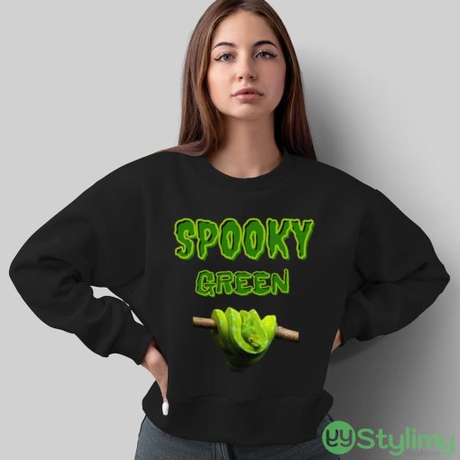 Green Tree Python Snake Lover B Day Present Active Halloween shirt - Sweatshirt