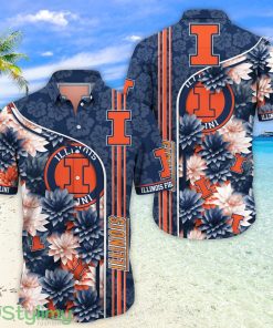 Illinois Fighting Illini Hawaiian Shirt Trending Summer. Gift For Fan H51333 Product Photo 2