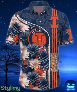 Illinois Fighting Illini Hawaiian Shirt Trending Summer. Gift For Fan H51333 Product Photo 3