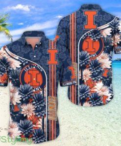 Illinois Fighting Illini Hawaiian Shirt Trending Summer. Gift For Fan H51333 Product Photo 1