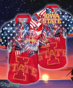 Iowa State Cyclones NCAA2 US Flag Independence Day Hawaiian Shirt For Men And Women Product Photo 1