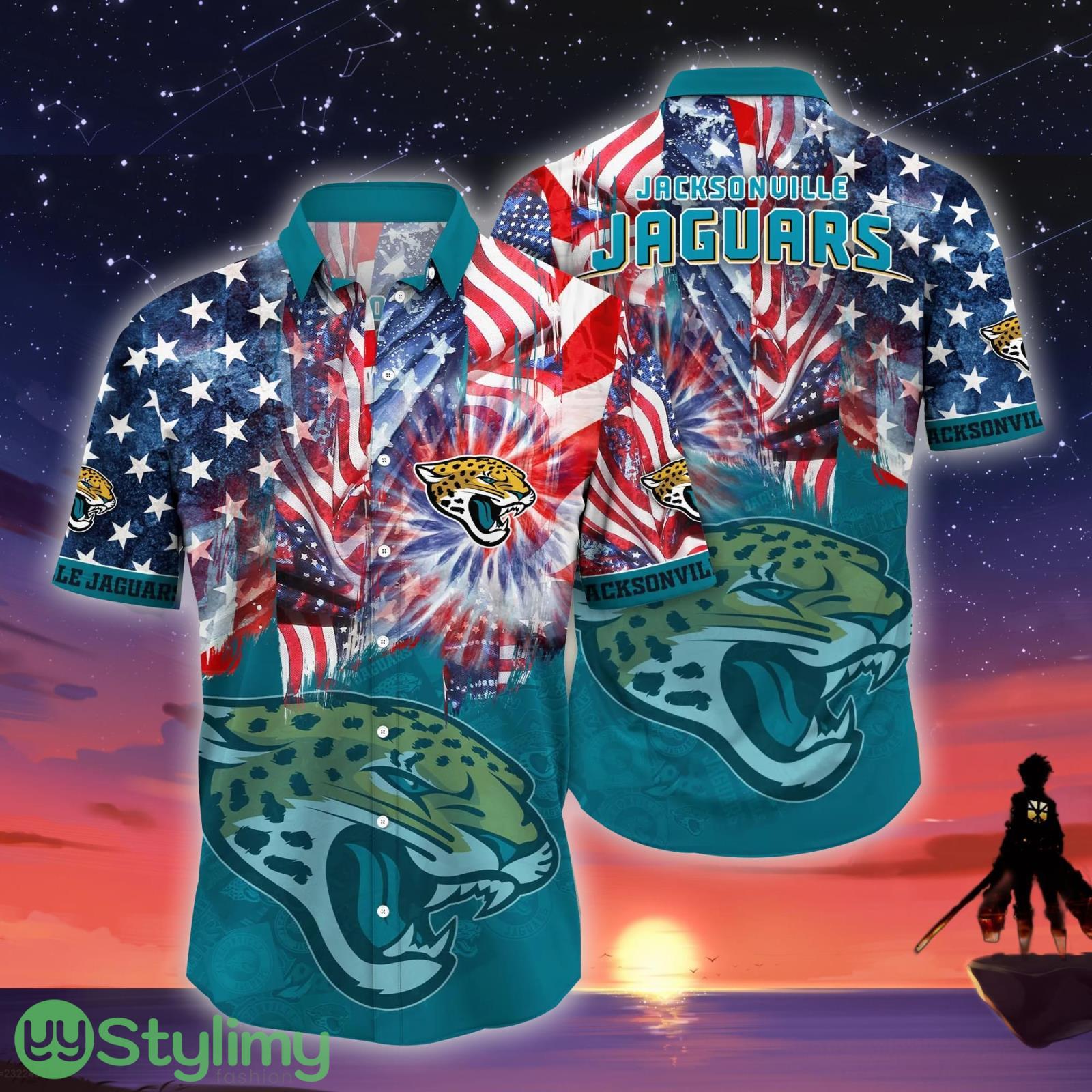 Jacksonville Jaguars NFL US Flag Independence Day Hawaiian Shirt For Men And Women 4 Jacksonville Jaguars NFL US Flag Independence Day Hawaiian Shirt For Men And Women Product Photo 1