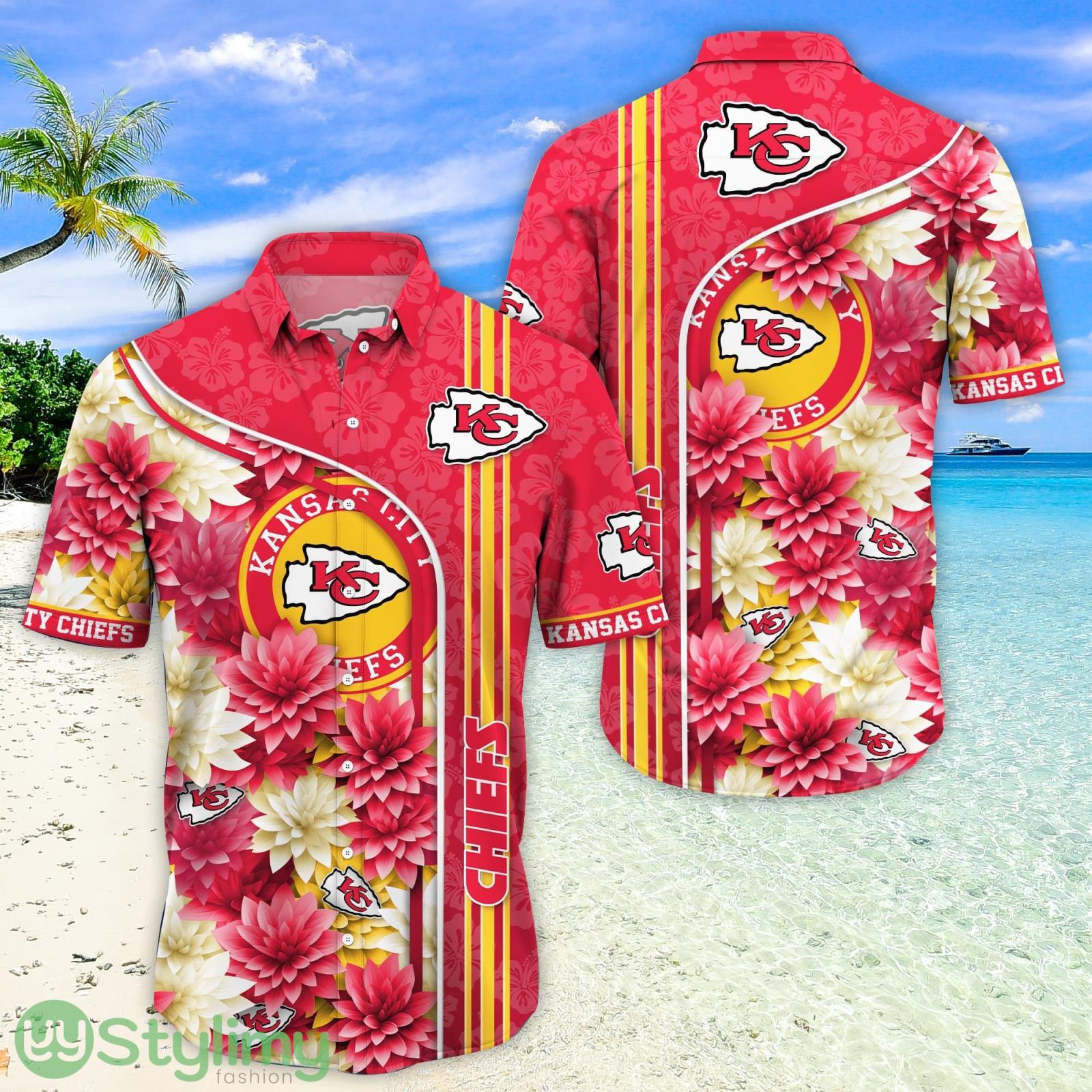 Kansas City Chiefs Aloha Hawaiian Shirt Trending Summer Beach Gift 4 Kansas City Chiefs Aloha Hawaiian Shirt Trending Summer Beach Gift Product Photo 1