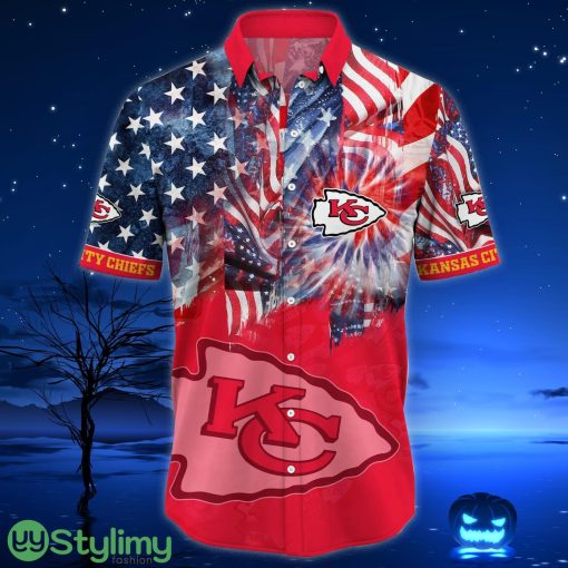 Kansas City Chiefs NFL US Flag Independence Day Hawaiian Shirt For Men And Women Product Photo 2