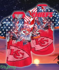 Kansas City Chiefs NFL US Flag Independence Day Hawaiian Shirt For Men And Women Product Photo 1