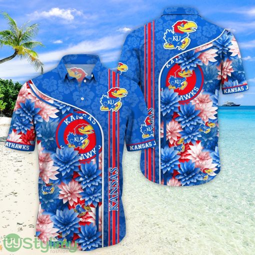 Kansas Jayhawks Aloha Hawaiian Shirt Trending Summer Beach Gift Product Photo 1