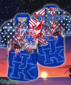 Kentucky Wildcats NCAA2 US Flag Independence Day Hawaiian Shirt For Men And Women Product Photo 1