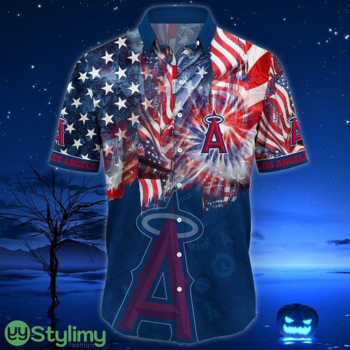 Los Angeles Angels MLB US Flag Independence Day Hawaiian Shirt For Men And Women Product Photo 2
