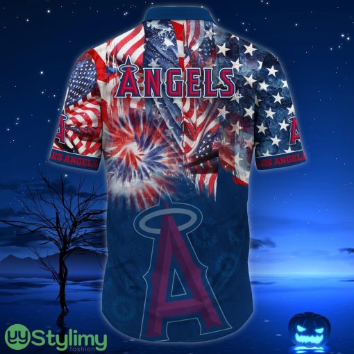 Los Angeles Angels MLB US Flag Independence Day Hawaiian Shirt For Men And Women Product Photo 3
