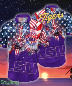 LSU TIGERS NCAA1 US Flag Independence Day Hawaiian Shirt For Men And Women Product Photo 1