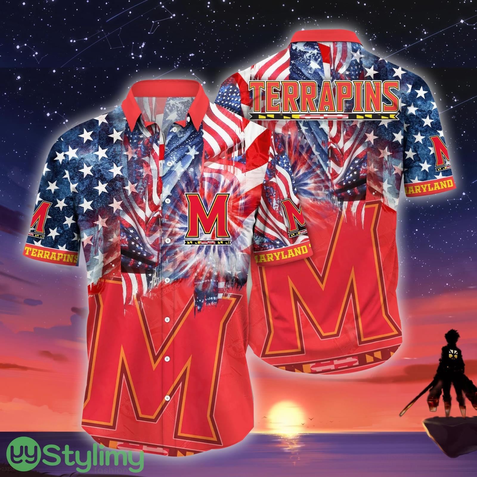 Maryland Terrapins NCAA3 US Flag Independence Day Hawaiian Shirt For Men And Women 4 Maryland Terrapins NCAA3 US Flag Independence Day Hawaiian Shirt For Men And Women Product Photo 1