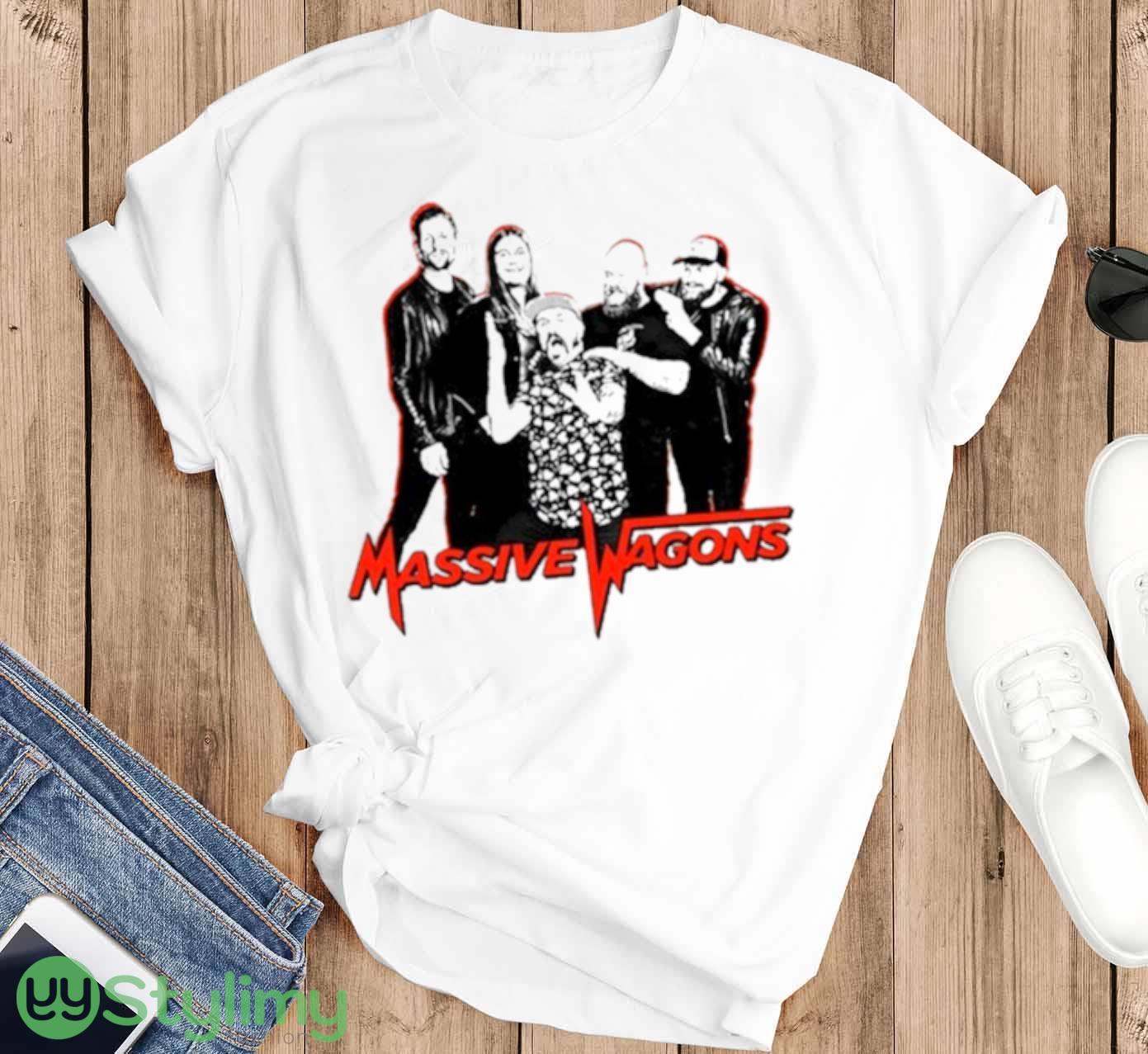 massive Wagons Band Shirt 2 massive Wagons Band Shirt - T-SHIRT FLAT