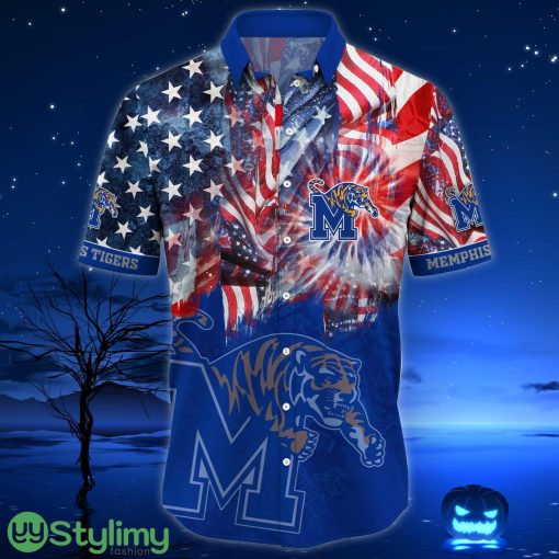 Memphis Tigers NCAA1 US Flag Independence Day Hawaiian Shirt For Men And Women Product Photo 2