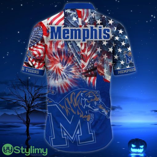 Memphis Tigers NCAA1 US Flag Independence Day Hawaiian Shirt For Men And Women Product Photo 3