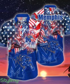 Memphis Tigers NCAA1 US Flag Independence Day Hawaiian Shirt For Men And Women Product Photo 1