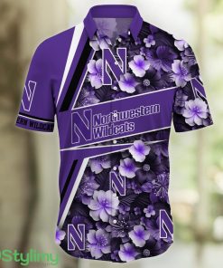 Northwestern Wildcats Fans Sport Flower New Trending Aloha Hawaiian Shirt Product Photo 2