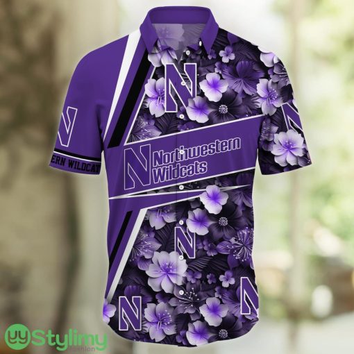 Northwestern Wildcats Fans Sport Flower New Trending Aloha Hawaiian Shirt