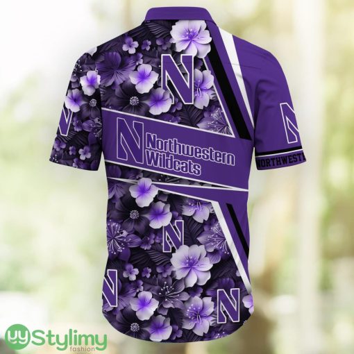 Northwestern Wildcats Fans Sport Flower New Trending Aloha Hawaiian Shirt