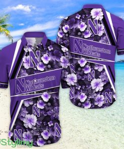 Northwestern Wildcats Fans Sport Flower New Trending Aloha Hawaiian Shirt Product Photo 1