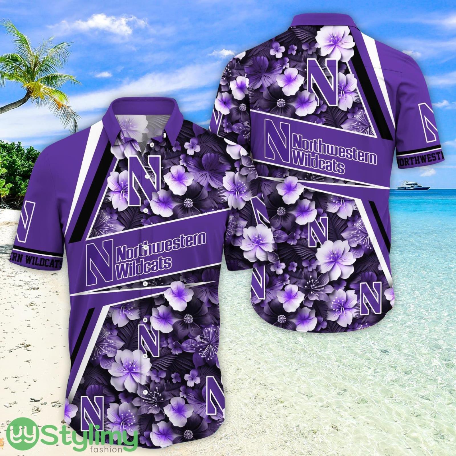 Northwestern Wildcats Fans Sport Flower New Trending Aloha Hawaiian Shirt 3 Northwestern Wildcats Fans Sport Flower New Trending Aloha Hawaiian Shirt Product Photo 1