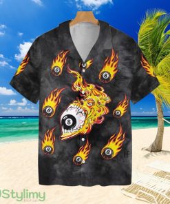 Skull With 8 Ball Pool Billiardtropical Hawaiian Shirt For Men And Women Product Photo 1