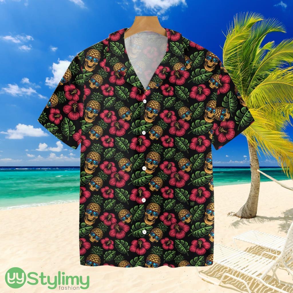 Skulls And Pineapples Seamless Patterntropical Hawaiian Shirt For Men And Women 2 Skulls And Pineapples Seamless Patterntropical Hawaiian Shirt For Men And Women Product Photo 1