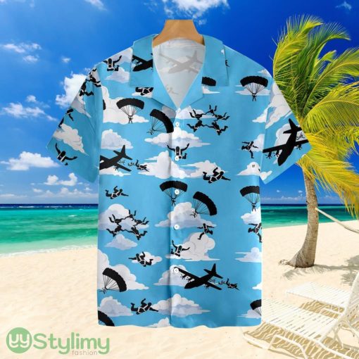 Skydiving Patterntropical Hawaiian Shirt For Men And Women Product Photo 1