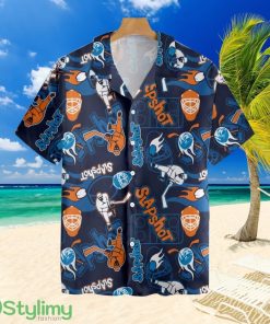 Slapshot Hockey Patterntropical Hawaiian Shirt For Men And Women Product Photo 1