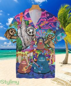 Sloth Hippietropical Hawaiian Shirt For Men And Women Product Photo 1
