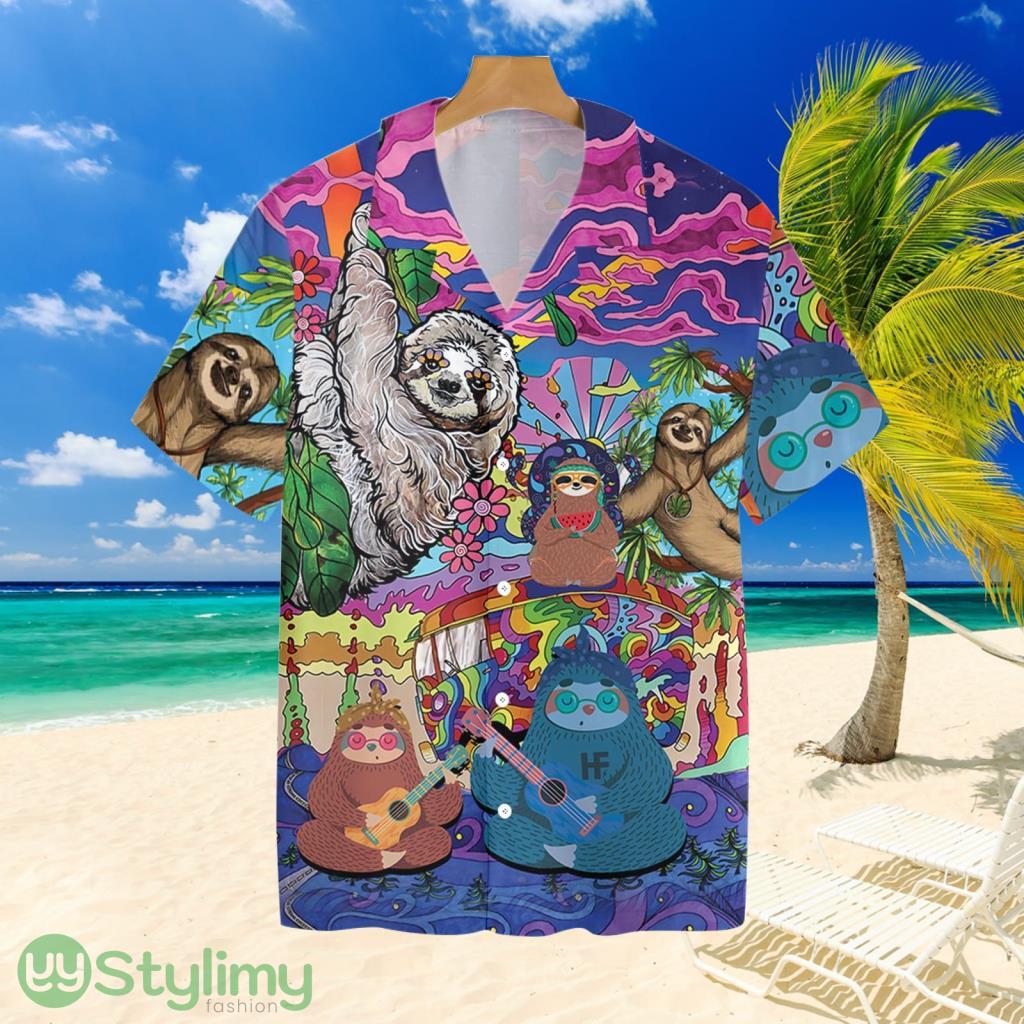 Sloth Hippietropical Hawaiian Shirt For Men And Women 2 Sloth Hippietropical Hawaiian Shirt For Men And Women Product Photo 1