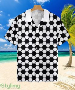 Soccer Ball Patterntropical Hawaiian Shirt For Men And Women Product Photo 1